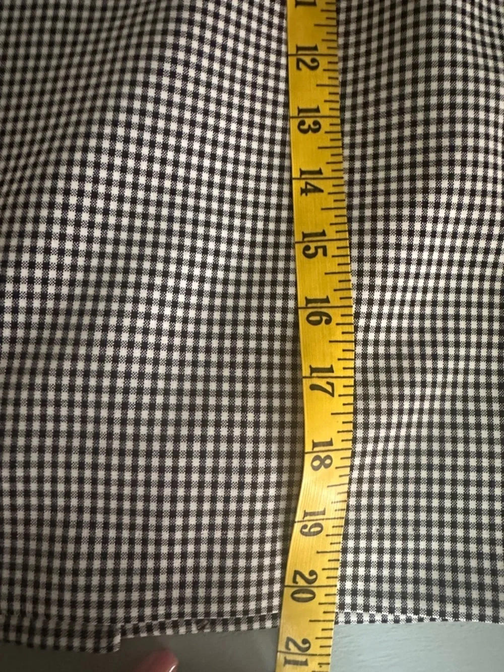 Y2K 2000s Gingham Black White A Line Skirt Women’s 6 Timeless Preppy Classic